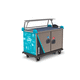 carrello per trasporto pasti / contract / in metallo / in vetro