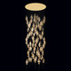 lampadario contemporaneo / in vetro di Murano / in metallo / a cascata
