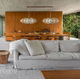 lampadario contemporaneo / in cotone / in legno / in rovere