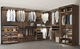 cabina armadio ad angolo / contemporanea / in legno / in vetro