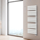 scaldasalviette ad acqua calda / design / in acciaio / bianco