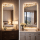 specchio a muro / per hotel / moderno / rettangolare
