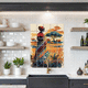 pannello retrocucina in ceramica / in marmo / in porcellana / capolavori della pittura