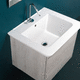 lavabo per lavanderia sospeso / in ceramica