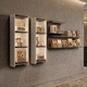 sistema di scaffali a muro / contemporaneo / moderno / design minimalista