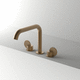miscelatore per lavabo / da appoggio / in metallo cromato / in ottone