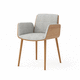 sedia contemporanea / da interno / in rovere / in noce