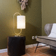 lampada da tavolo / in ottone / contemporanea / con cavo