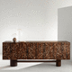 credenza contemporanea / impiallacciata in legno / con ripiano / con ante battenti