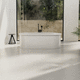 vasca da bagno ovale / da appoggio / per ambiente abitativo / in metallo smaltato