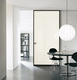 porta da interno / in alluminio anodizzato / scorrevole / contemporanea