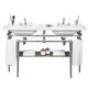 supporto per lavabo in cromo