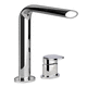 miscelatore per lavabo / da appoggio / in metallo cromato / da bagno