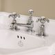 miscelatore doppio comando per lavabo / da appoggio / in ottone cromato / in ottone placcato oro
