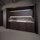 cucina contemporanea / in legno / in marmo / con isola