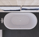 vasca da bagno ovale / da incasso / per ambiente abitativo / in Solid Surface