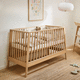 letto per neonato allungabile / singolo / contemporaneo / in faggio