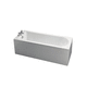 vasca da bagno da appoggio / ad uso professionale / in composito / bianca