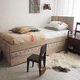 letto allungabile / singolo / contemporaneo / in legno