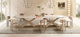 tavolo da pranzo contemporaneo / in metallo verniciato / in ceramica / con supporto in metallo