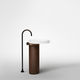 lavabo a pavimento / in marmo di Carrara / in legno / in Cristalplant®