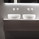 lavabo da appoggio / in Cristalplant® / su misura / rotondo