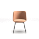 sedia design / da interno / in pelle / in tessuto