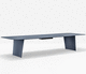 tavolo contemporaneo / in laminato / in Fenix NTM / con supporto in alluminio