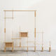 sistema di scaffali a muro / autoportante / contemporaneo / in legno massiccio