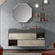 mobile lavabo sospeso / in HPL / contemporaneo / senza ante