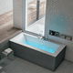 vasca da bagno integrata / per ambiente abitativo / moderna / idromassaggio