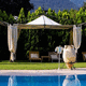 gazebo in ferro galvanizzato / con tetto in PVC / con struttura in metallo