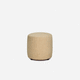 pouf moderno / in tessuto / tondo / beige