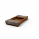 panca per spazi pubblici contemporanea / in legno massiccio / in acciaio termolaccato / in corten