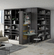 scaffale contemporaneo / in HPL / in laminato / con contenitore