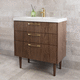 piano lavabo in noce
