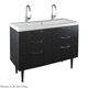 piano lavabo in legno