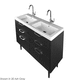 piano lavabo in legno