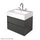 mobile lavabo sospeso / in legno / contemporaneo / senza ante