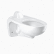 WC sospeso / in porcellana / contract / ovale