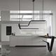 cucina in laminato / contemporanea / in acciaio inossidabile / in alluminio