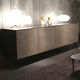 credenza contemporanea / in vetro / in calcestruzzo / in laminato