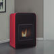 stufa a pellet / 20 kW...50 kW / multicombustibile / contemporanea
