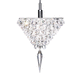 lampada a sospensione / in acciaio inossidabile / in cristallo Swarovski® / moderna