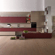 cucina contemporanea / in alluminio anodizzato / con isola / senza maniglie