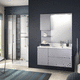 bagno contemporaneo / in vetro / in materiale stampato / su misura