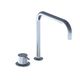 miscelatore per lavabo / da appoggio / in acciaio inossidabile / da bagno