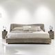 letto matrimoniale / moderno / imbottito / con testiera imbottita