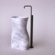lavabo autoportante / in marmo di Carrara / scultura / senza foro