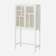credenza con piedi alti / design scandinavo / in rovere / impiallacciata in legno
